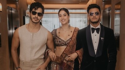 Ishaan Khatter, Janhvi Kapoor and Vishal Jethwa (Photo: Instagram)