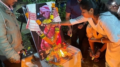 People from Assamese community pay tribute to singer Zubeen Garg after he died while swimming in Singapore (PTI) People from Assamese community pay tribute to singer Zubeen Garg after he died while swimming in Singapore (PTI)