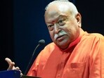 Rashtriya Swayamsevak Sangh (RSS) chief Mohan Bhagwat speaks at the launch of the book 'Everything All At Once: India and the Six Simultaneous Global Transitions', in New Delhi. Rashtriya Swayamsevak Sangh (RSS) chief Mohan Bhagwat speaks at the launch of the book 'Everything All At Once: India and the Six Simultaneous Global Transitions', in New Delhi.