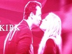 A photo of Charlie and Erica Kirk at State Farm Stadium in Glendale, Arizona.