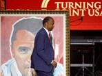 Vice Chair of the Religious Liberty Commission Dr. Ben Carson walks onstage to speak during a memorial service for slain conservative commentator Charlie Kirk at State Farm Stadium, Arizona, U.S., September 21, 2025.