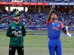 Salman Ali Agha and Suryakumar Yadav during the toss in super four of Asia Cup 2025 Salman Ali Agha and Suryakumar Yadav during the toss in super four of Asia Cup 2025