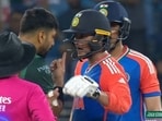 Show down between Abhishek Sharm and Haris Rauf in Asia Cup 2025 Show down between Abhishek Sharm and Haris Rauf in Asia Cup 2025
