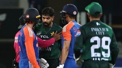 Abhishek Sharma minced no words as he shed light on his on-field altercations with Haris Rauf. (AFP) Abhishek Sharma minced no words as he shed light on his on-field altercations with Haris Rauf. (AFP)