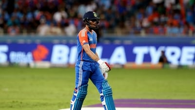 India's Shubman Gill walks to the pavilion after he is stumped by Pakistan's Mohammad Haris off the bowling of Saim Ayub (REUTERS)
