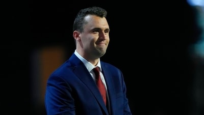 Charlie Kirk's last interview shortly before death shared by Andrew Smith (AP) Charlie Kirk's last interview shortly before death shared by Andrew Smith (AP)