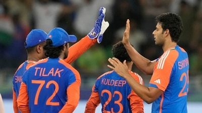 A good day with the ball for Shivam Dube, who took two important wickets and looked as impressive as he ever has with ball in hand. Generated good pace and good bounce. (AP) A good day with the ball for Shivam Dube, who took two important wickets and looked as impressive as he ever has with ball in hand. Generated good pace and good bounce. (AP)
