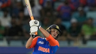 Abhishek Sharma rose to the top of the Asia Cup run-scoring standings with a terrific 39-ball 79 in which he bashed five sixes. He made sure that India needed just about run a ball when he was dismissed. (AP) Abhishek Sharma rose to the top of the Asia Cup run-scoring standings with a terrific 39-ball 79 in which he bashed five sixes. He made sure that India needed just about run a ball when he was dismissed. (AP)