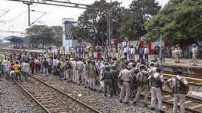 At least 25 passenger trains were cancelled and 24 diverted in Dhanbad division of ECR (PTI) At least 25 passenger trains were cancelled and 24 diverted in Dhanbad division of ECR (PTI)