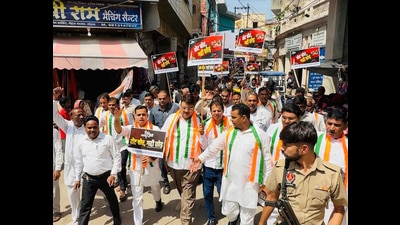 Party leaders announced that the drive will be expanded to other districts in the coming weeks. (HT Photo) Party leaders announced that the drive will be expanded to other districts in the coming weeks. (HT Photo)