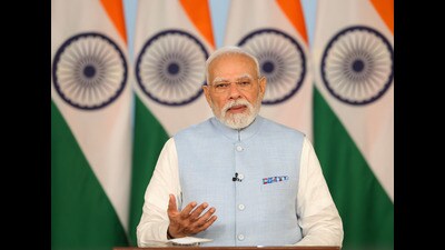 Prime Minister Narendra Modi addresses the nation on Sunday. (HT Photo) Prime Minister Narendra Modi addresses the nation on Sunday. (HT Photo)
