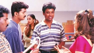 SJ Suryah's Kushi starred Vijay and Jyotika in lead roles. It was released 25 years ago. SJ Suryah's Kushi starred Vijay and Jyotika in lead roles. It was released 25 years ago.