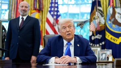 The Trump administration has said the new rule will stop tech companies from “training” foreign workers. (Bloomberg) The Trump administration has said the new rule will stop tech companies from “training” foreign workers. (Bloomberg)