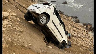 The damaged vehicle. (HT Photo)