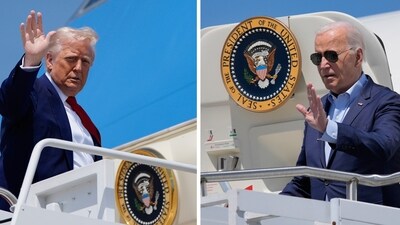 "He has never been a smart guy, but he's always been a mean," Trump said about Joe Biden. (AP) "He has never been a smart guy, but he's always been a mean," Trump said about Joe Biden. (AP)