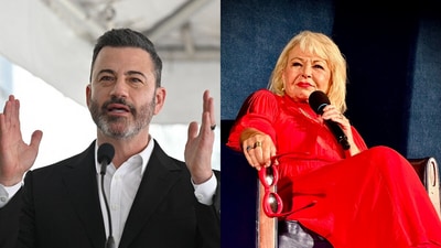 Roseanne Barr rejected comparisons to Jimmy Kimmel, who faces backlash for comments about a murder case. (AFP, X/Roseanne Barr) Roseanne Barr rejected comparisons to Jimmy Kimmel, who faces backlash for comments about a murder case. (AFP, X/Roseanne Barr)