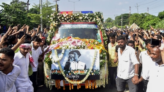 Garg's body arrived at the Indira Gandhi International Airport in New Delhi around Saturday midnight from Singapore. (PTI)