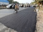 (Representative image) One portion of the carriageway from the Dwarka Expressway towards Dhankot has been closed due to waterlogging. (HT Archive) (Representative image) One portion of the carriageway from the Dwarka Expressway towards Dhankot has been closed due to waterlogging. (HT Archive)