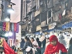 A view of the Kamathipura market (HT Archives) (Satish Bate/HT PHOTO)