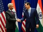 U.S. Secretary of State Marco Rubio shakes hands with Indian External Affairs Minister S. Jaishankar at the Lotte New York Palace Hotel on the sidelines of the 80th United Nations General Assembly at the United Nations headquarters, Monday U.S. Secretary of State Marco Rubio shakes hands with Indian External Affairs Minister S. Jaishankar at the Lotte New York Palace Hotel on the sidelines of the 80th United Nations General Assembly at the United Nations headquarters, Monday