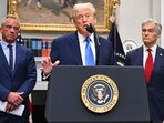 US President Donald Trump (C), alongside Secretary of Health and Human Services Robert F. Kennedy Jr. (L) and Medicare and Medicaid Administrator Mehmet Oz (R), speaks about autism in the Roosevelt Room of the White House in Washington, DC on September 22, 2025. US President Donald Trump (C), alongside Secretary of Health and Human Services Robert F. Kennedy Jr. (L) and Medicare and Medicaid Administrator Mehmet Oz (R), speaks about autism in the Roosevelt Room of the White House in Washington, DC on September 22, 2025.