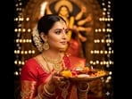 Maha Ashtami 2025: Visual created using the viral Google Gemini trend.(HT.com)