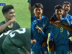 Pakistan U-17 striker Muhammad Abdullah pull sout a tea celebration, but it was India's colts who had the best of it as they won 3-2.