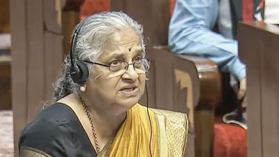 MP Sudha Murthy speaks in Rajya Sabha during the Monsoon Session of the Parliament, (ANI File) MP Sudha Murthy speaks in Rajya Sabha during the Monsoon Session of the Parliament, (ANI File)