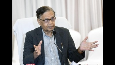 Arvind Panagariya, Chairman of the 16th Finance Commission, is scheduled to attend the meeting of the Joint Parliamentary Committee examining the 129th Constitution Amendment Bill and the Union Territories Laws (Amendment) Bill on Wednesday. (HT Photo)