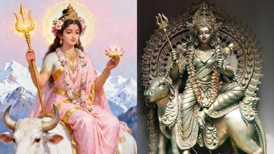 Day 1 of Navratri this year, dated September 22, is dedicated to Maa Shailputri (Photos: X) Day 1 of Navratri this year, dated September 22, is dedicated to Maa Shailputri (Photos: X)