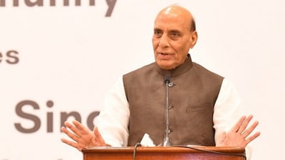 Rajnath Singh added that he had repeated the same five years ago, while addressing an Indian Army program in Jammu and Kashmir. (@DefenceMinIndia) Rajnath Singh added that he had repeated the same five years ago, while addressing an Indian Army program in Jammu and Kashmir. (@DefenceMinIndia)