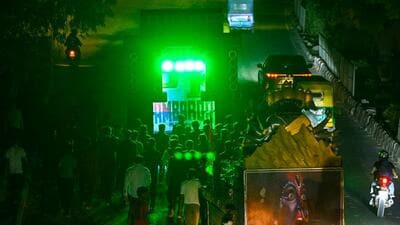 Residents said the songs that started around 9pm on Sunday went on till 7am on Monday. (Arvind Yadav/HT Photo) Residents said the songs that started around 9pm on Sunday went on till 7am on Monday. (Arvind Yadav/HT Photo)