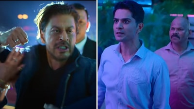 Shah Rukh Khan plays himself in a cameo in son Aryan Khan's The Ba***ds of Bollywood. Shah Rukh Khan plays himself in a cameo in son Aryan Khan's The Ba***ds of Bollywood.