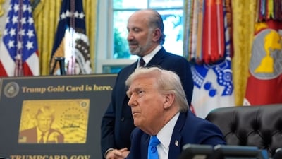 Trump signed the proclamation for the visa fee on September 19. (AP) Trump signed the proclamation for the visa fee on September 19. (AP)
