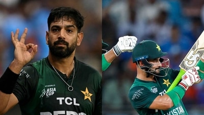Haris Rauf and Sahibzada Farhan shredded for their antics against India. (AFP/PTI) Haris Rauf and Sahibzada Farhan shredded for their antics against India. (AFP/PTI)