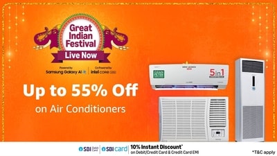 Grab the best deals on ACs during Amazon Great Indian Festival Sale.