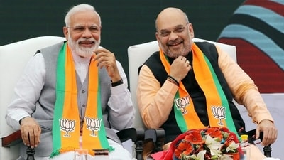 Union home minister Amit Shah said that PM Modi's unwavering commitment is unparalleled in Indian political history. (Bloomberg) Union home minister Amit Shah said that PM Modi's unwavering commitment is unparalleled in Indian political history. (Bloomberg)