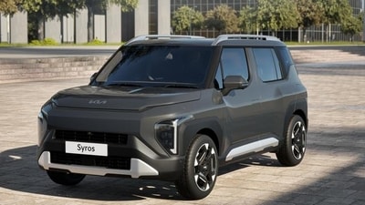 The Kia Syros has radical styling, a spacious cabin, and a Level 2 ADAS suite. The Kia Syros has radical styling, a spacious cabin, and a Level 2 ADAS suite.