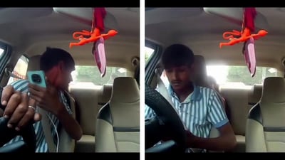 An argument between a cab driver and a passenger is being widely shared online. (X/@deepdownanlyz)