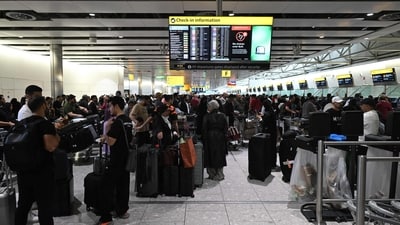 This disrupted operations at London's Heathrow -- which is Europe's busiest -- Berlin airport, and Brussels. (AFP) This disrupted operations at London's Heathrow -- which is Europe's busiest -- Berlin airport, and Brussels. (AFP)