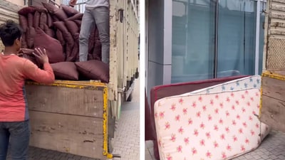 Flipkart employees get bedding to crash in office before Big Billion Days sale. (Instagram/@marketingwithsim) Flipkart employees get bedding to crash in office before Big Billion Days sale. (Instagram/@marketingwithsim)