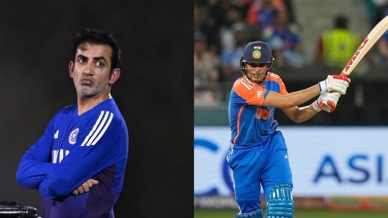 Gautam Gambhir’s fiery reaction marks India’s win, while Shubman Gill hits back at Pakistan bowlers again. (AFP and PTI)