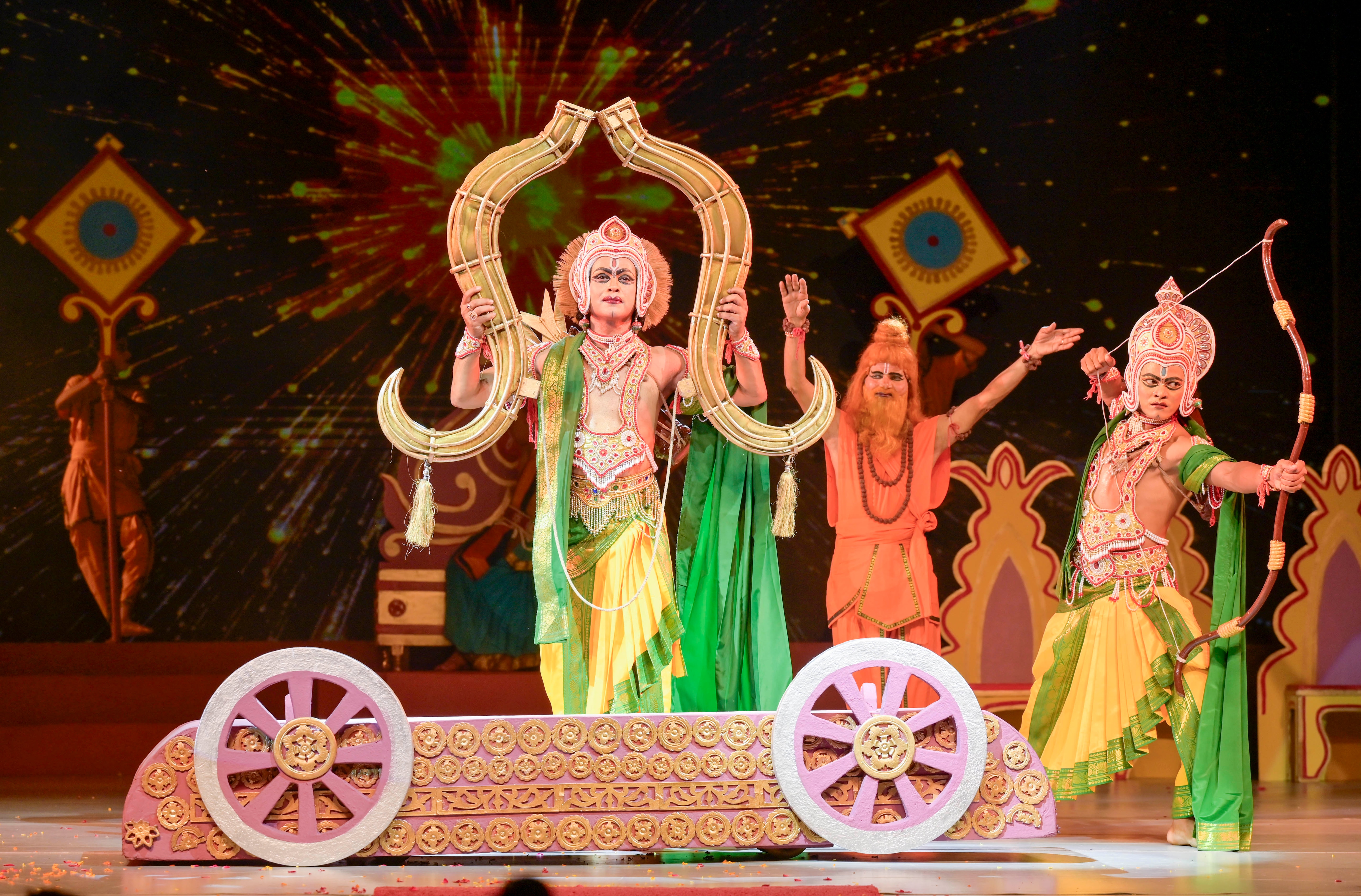 Artists perform dance drama, Ram, at Shriram Bharatiya Kala Kendra in Mandi House. (Photo: RAJ K RAJ/HT) Artists perform dance drama, Ram, at Shriram Bharatiya Kala Kendra in Mandi House. (Photo: RAJ K RAJ/HT)