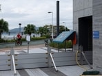 Hong Kong’s railway operator increased its train and bus services to ease the commuter rush.