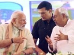 Prime Minister Narendra Modi with Bihar chief minister Nitish Kumar in Purnea earlier this month. (HT Photo)