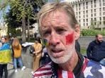 This screengrab taken from AFPTV on September 16, 2024 shows Ryan Wesley Routh speaking during an interview at a rally This screengrab taken from AFPTV on September 16, 2024 shows Ryan Wesley Routh speaking during an interview at a rally