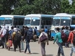 The new buses are expected to increase the overall revenue of the depot by <span class='webrupee'>₹</span>2-3 lakh, said officials. (Yogendra Kumar/HT PHOTO) The new buses are expected to increase the overall revenue of the depot by <span class='webrupee'>₹</span>2-3 lakh, said officials. (Yogendra Kumar/HT PHOTO)
