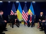 President of Ukraine Volodymyr Zelensky (L) speaks during a bilateral meeting with U.S. President Donald Trump at the 80th session of the UN General Assembly President of Ukraine Volodymyr Zelensky (L) speaks during a bilateral meeting with U.S. President Donald Trump at the 80th session of the UN General Assembly