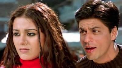 Amrita Rao and Shah Rukh Khan acted together in Farah Khan's 2004 film Main Hoon Na. Amrita Rao and Shah Rukh Khan acted together in Farah Khan's 2004 film Main Hoon Na.