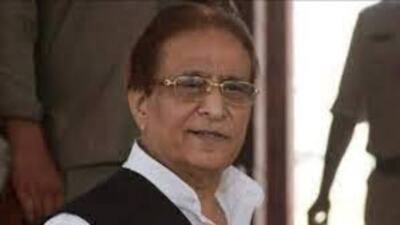 Azam Khan remained non-committal, sidestepping questions on his political future. (HT File)